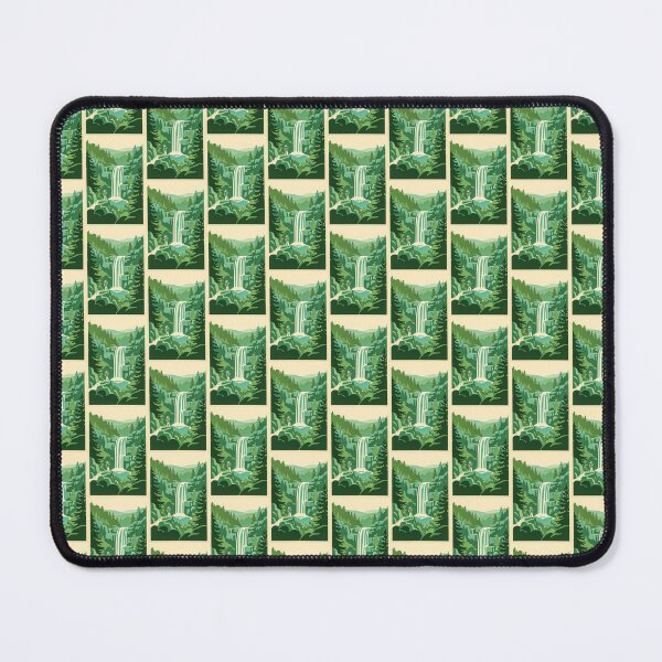 Item preview, Waterfall Forest Landscape Hiker Adventure View designed and sold by hattie's.