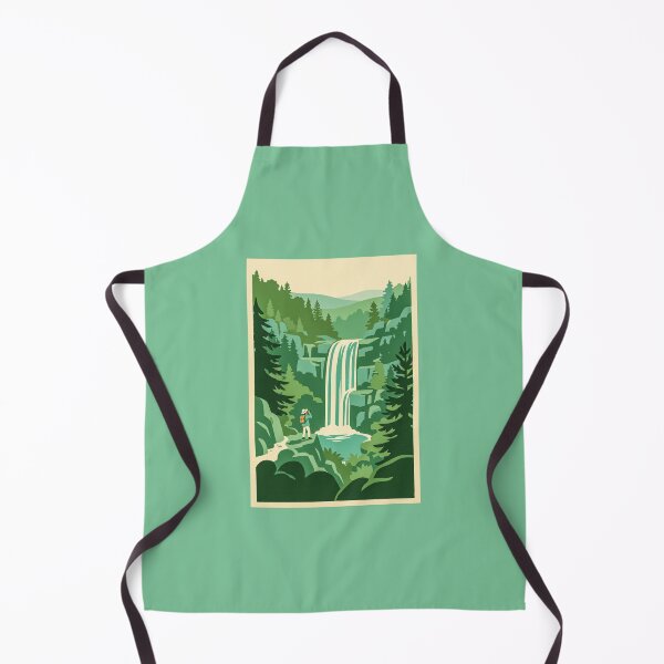 Item preview, Waterfall Forest Landscape Hiker Adventure View designed and sold by hattie's.