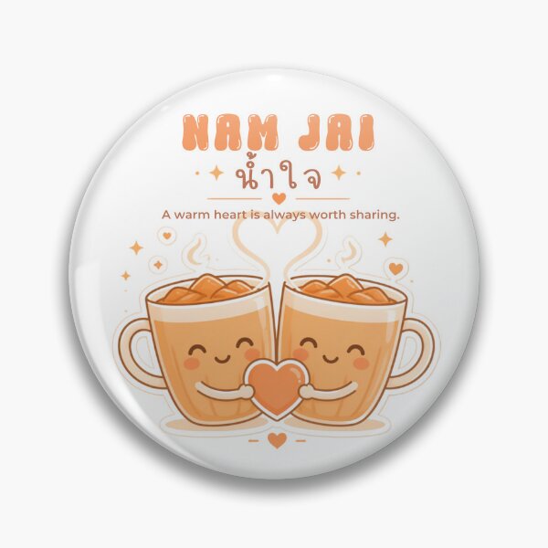 Item preview, Nam Jai | Share a Cup of Kindness – Thai Tea Illustration Thai Design | Soft Thailand™ designed and sold by CosmicQuietStudio.