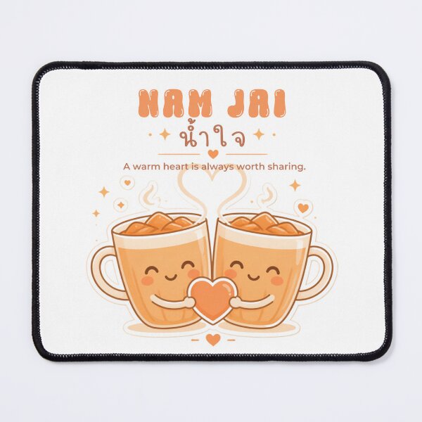 Item preview, Nam Jai | Share a Cup of Kindness – Thai Tea Illustration Thai Design | Soft Thailand™ designed and sold by CosmicQuietStudio.