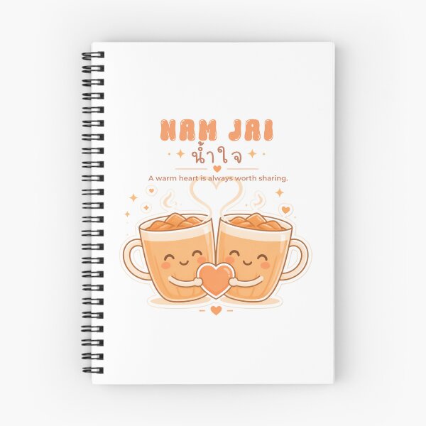 Item preview, Nam Jai | Share a Cup of Kindness – Thai Tea Illustration Thai Design | Soft Thailand™ designed and sold by CosmicQuietStudio.