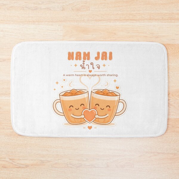Item preview, Nam Jai | Share a Cup of Kindness – Thai Tea Illustration Thai Design | Soft Thailand™ designed and sold by CosmicQuietStudio.