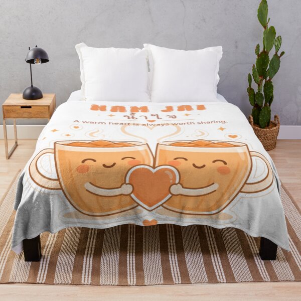 Item preview, Nam Jai | Share a Cup of Kindness – Thai Tea Illustration Thai Design | Soft Thailand™ designed and sold by CosmicQuietStudio.
