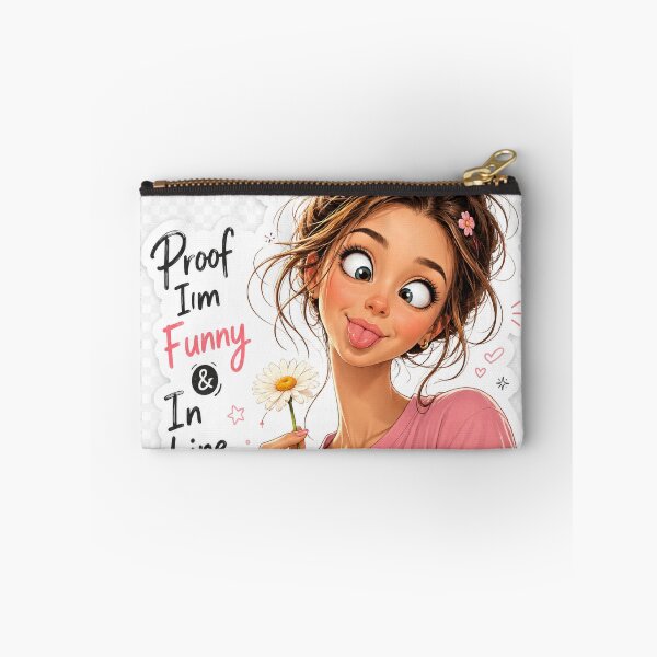 Item preview, Proof I’m Funny & In Line Funny Girl Sticker designed and sold by Arts121.