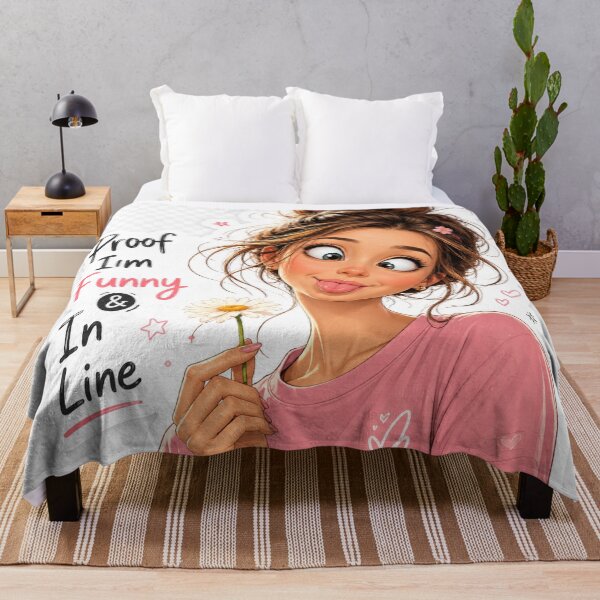 Item preview, Proof I’m Funny & In Line Funny Girl Sticker designed and sold by Arts121.