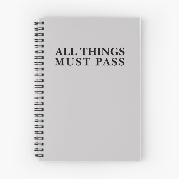 Item preview, All Things Must Pass Serif Typography Black designed and sold by eMKa82.