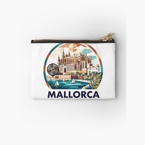 Item preview, Mallorca Spain Travel Souvenir - La Seu Cathedral & Mediterranean Coast Art designed and sold by OzzFrequency.