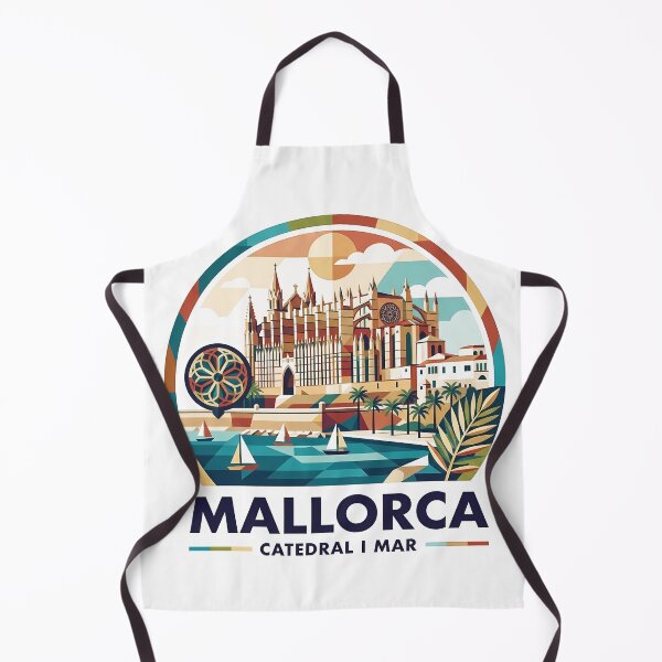 Item preview, Mallorca Spain Travel Souvenir - La Seu Cathedral & Mediterranean Coast Art designed and sold by OzzFrequency.