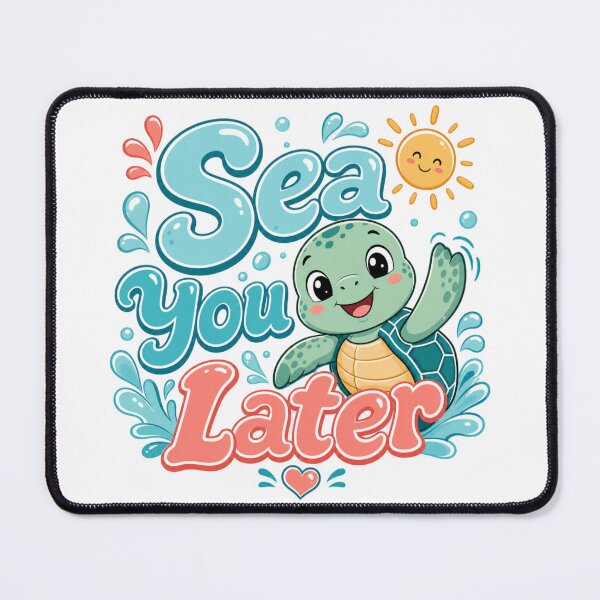 Item preview, Sea You Later | Funny Beach & Ocean Pun Graphic T-Shirt designed and sold by rushaib.