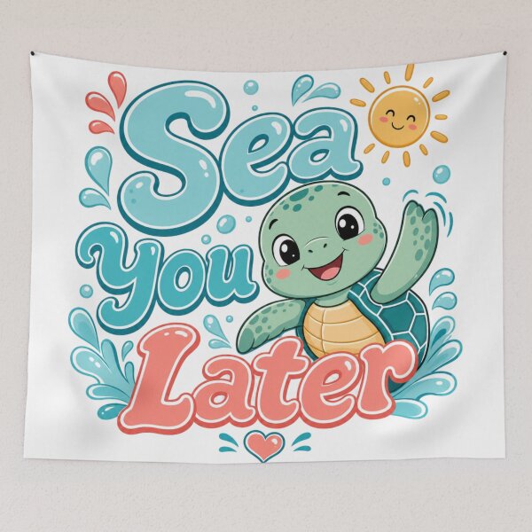 Item preview, Sea You Later | Funny Beach & Ocean Pun Graphic T-Shirt designed and sold by rushaib.