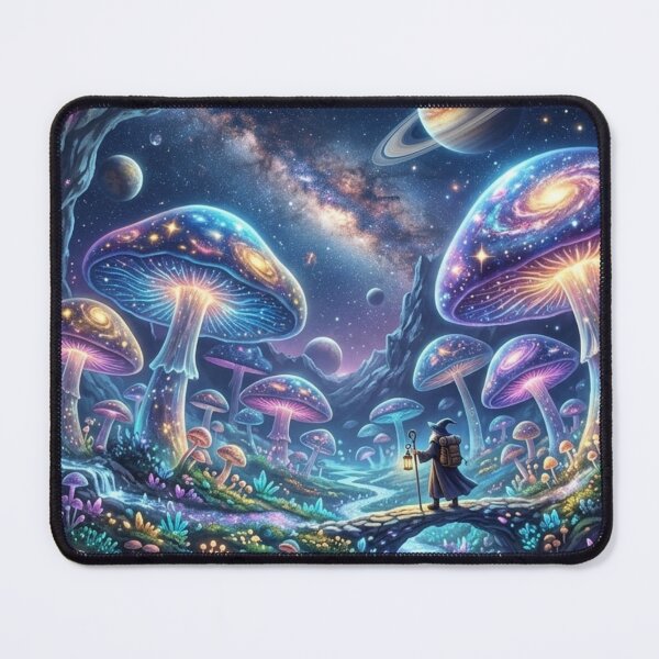 Item preview, Magic Celestial Mushroom Cave and Wizard designed and sold by Groovy Nest.
