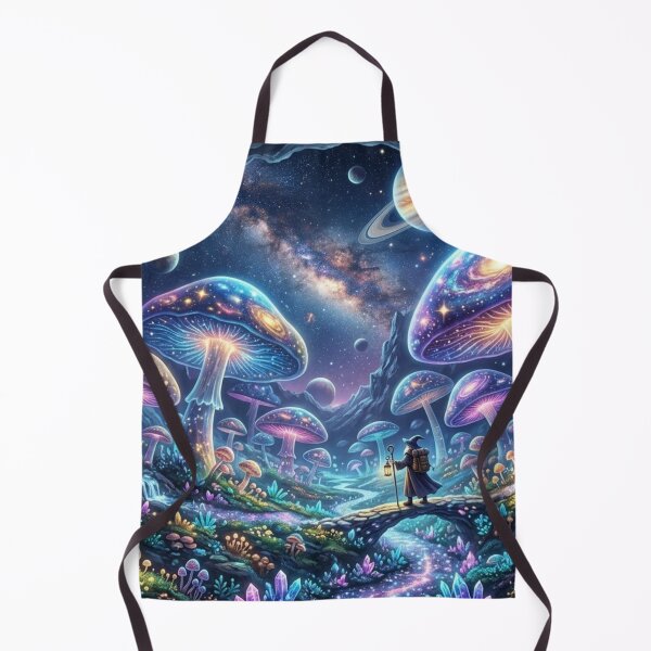 Item preview, Magic Celestial Mushroom Cave and Wizard designed and sold by Groovy Nest.