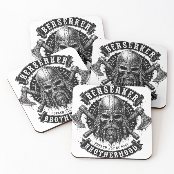 Item preview, Berserker – Fueled by Rage | Viking Skull Warrior designed and sold by Bizon2910.