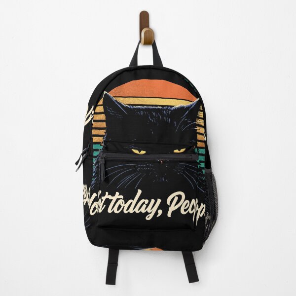 Item preview, Not Today People Black Cat Retro Funny Attitude designed and sold by GrinGalore.