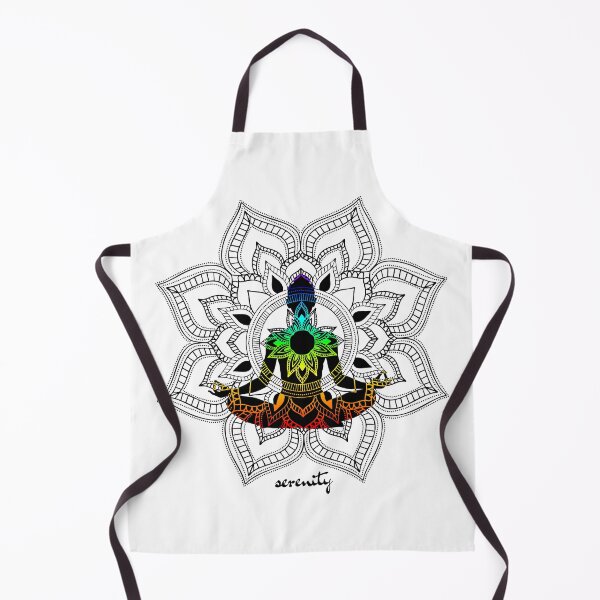 Item preview, Serenity Chakra Mandala - Female Figure in Lotus Pose designed and sold by TheThankfulTyne.