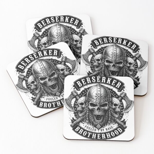 Item preview, Berserker Brotherhood – Viking Skull | Fueled by Rage designed and sold by Bizon2910.