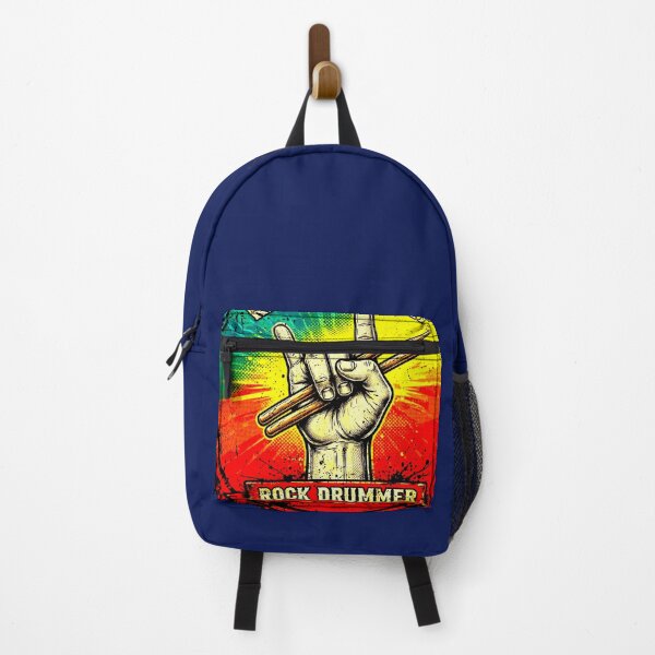 Item preview, Rock Drummer | Vintage Design Hand with Retro Drumsticks designed and sold by AstronautMerch.