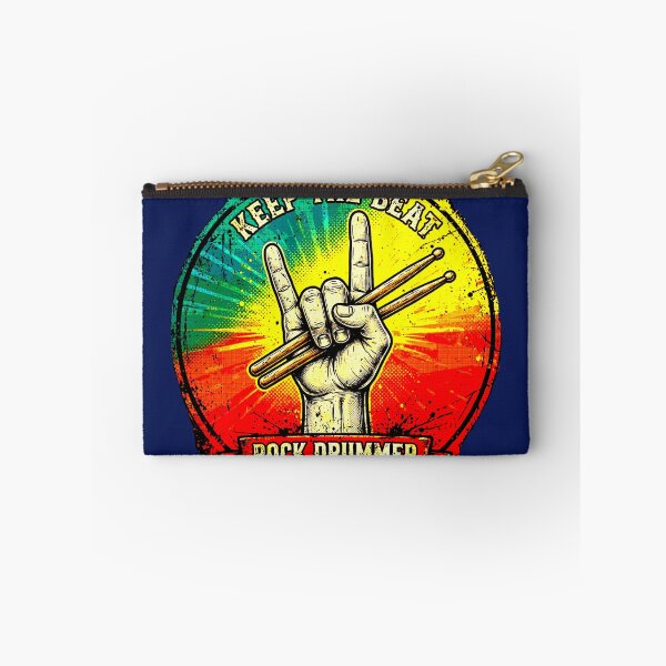 Item preview, Rock Drummer | Vintage Design Hand with Retro Drumsticks designed and sold by AstronautMerch.