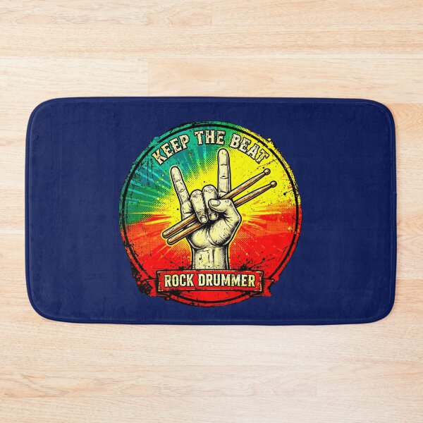 Item preview, Rock Drummer | Vintage Design Hand with Retro Drumsticks designed and sold by AstronautMerch.