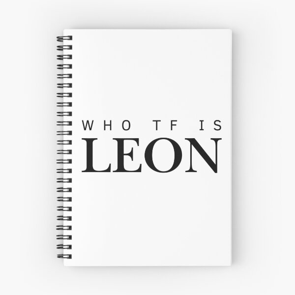 Item preview, Who TF Is Leon funny minimalist text designed and sold by eMKa82.