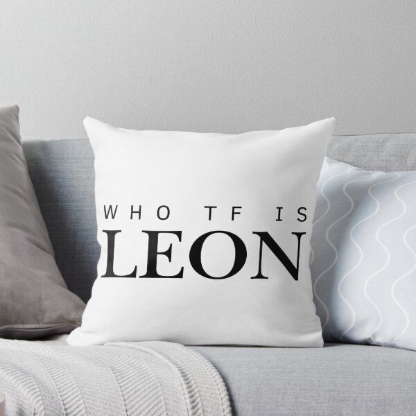 Item preview, Who TF Is Leon funny minimalist text designed and sold by eMKa82.