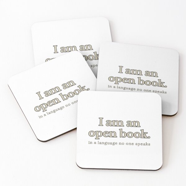 Item preview, I Am an Open Book. In a Language No One Speaks. Bookish Introvert Design designed and sold by Odd Serif.