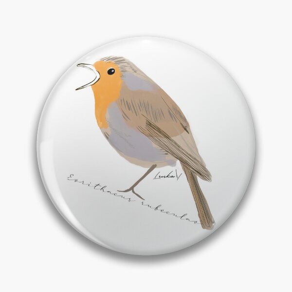 Item preview, Robin Watercolor Painting Illustration designed and sold by Lenka Draws.