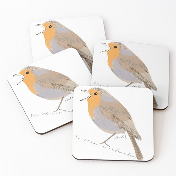 Item preview, Robin Watercolor Painting Illustration designed and sold by Lenka Draws.