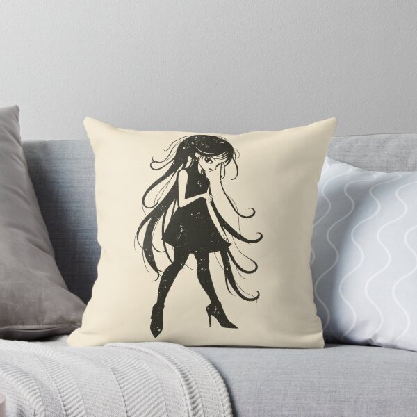 Item preview, Gothic Anime Girl Long Hair Silhouette designed and sold by ERODED SELF.