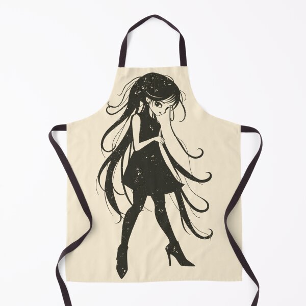 Item preview, Gothic Anime Girl Long Hair Silhouette designed and sold by ERODED SELF.