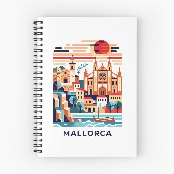 Item preview, Mallorca Spain Travel Souvenir - La Seu Cathedral & Mediterranean Coast Art designed and sold by OzzFrequency.