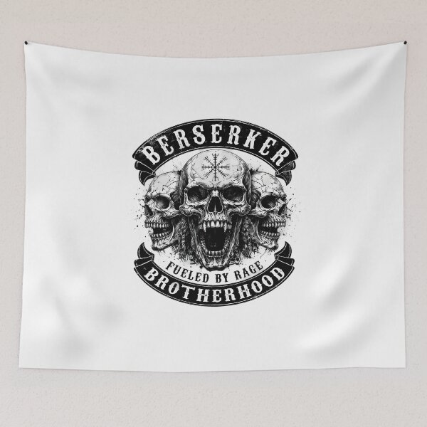 Item preview, Berserker Brotherhood – Triple Skull | Fueled by Rage designed and sold by Bizon2910.