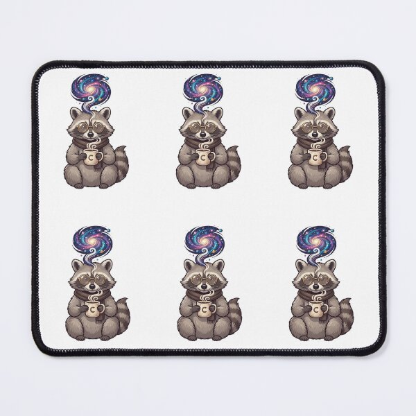 Item preview, Cosmic Coffee Raccoon Cute Animal Lover Gift Classic T-Shirt designed and sold by Art Wave Studio.