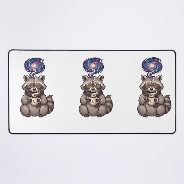 Item preview, Cosmic Coffee Raccoon Cute Animal Lover Gift Classic T-Shirt designed and sold by Art Wave Studio.