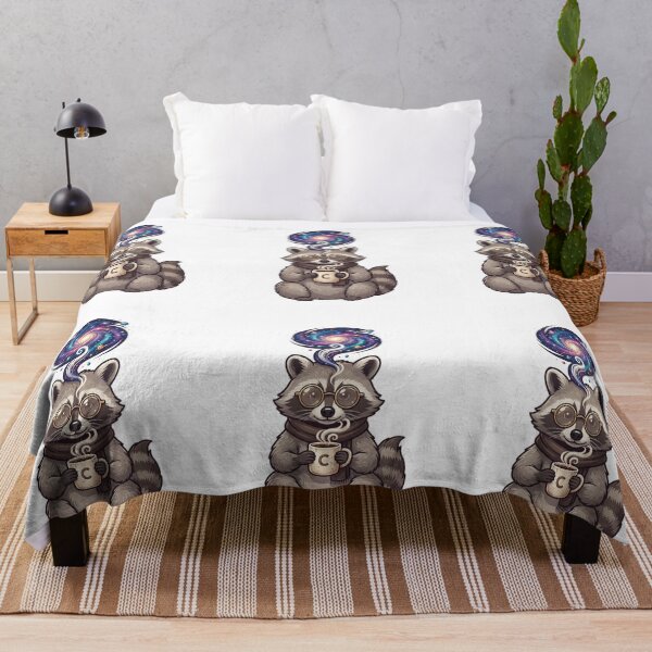 Item preview, Cosmic Coffee Raccoon Cute Animal Lover Gift Classic T-Shirt designed and sold by Art Wave Studio.