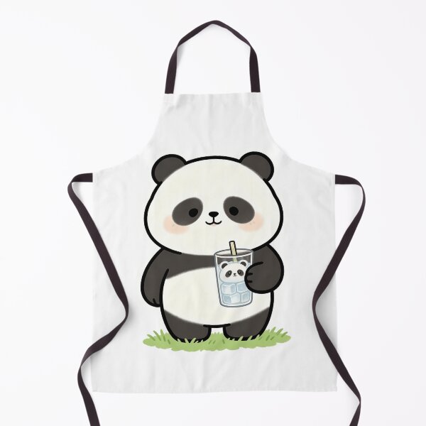 Item preview, Grumpy Chubby Panda With Boba Tea designed and sold by a575642903.