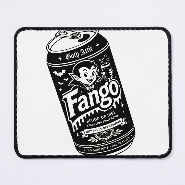 Item preview, Fango Blood Orange Soda | Gothic Soft Drink Can Illustration | Vintage Tattoo Style | Goth Attic designed and sold by gothattic.