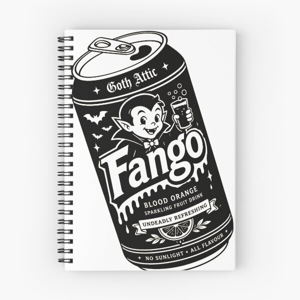 Item preview, Fango Blood Orange Soda | Gothic Soft Drink Can Illustration | Vintage Tattoo Style | Goth Attic designed and sold by gothattic.