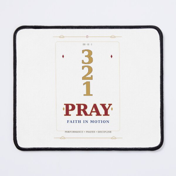 Item preview, 3 2 1 PRAY – Faith In Motion Christian Fitness Shirt designed and sold by 321Pray.