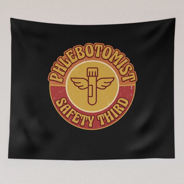 Item preview, Funny Phlebotomist Safety Third Vintage designed and sold by VinsendDraconi.