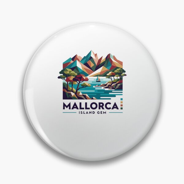 Item preview, Mallorca Spain Travel Souvenir - La Seu Cathedral & Mediterranean Coast Art designed and sold by OzzFrequency.