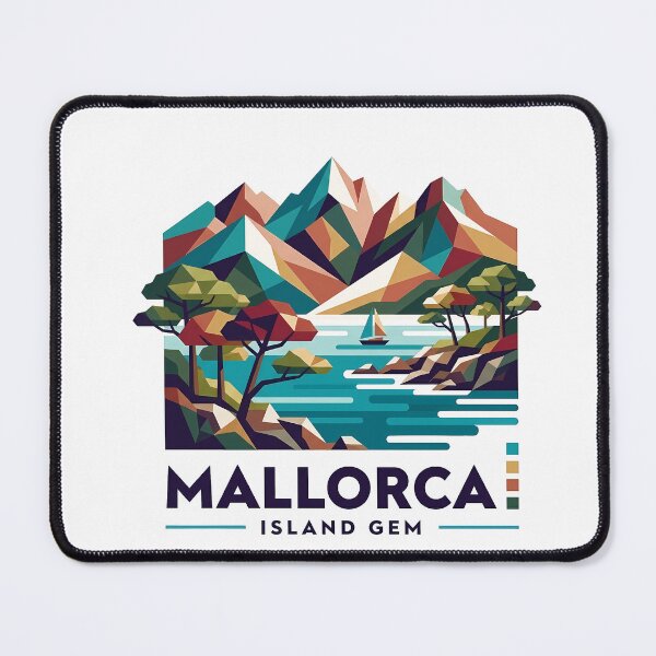 Item preview, Mallorca Spain Travel Souvenir - La Seu Cathedral & Mediterranean Coast Art designed and sold by OzzFrequency.