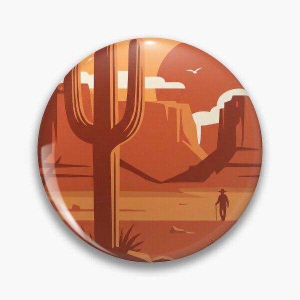 Item preview, Desert Saguaro Sunset Wanderer Landscape designed and sold by hattie's.