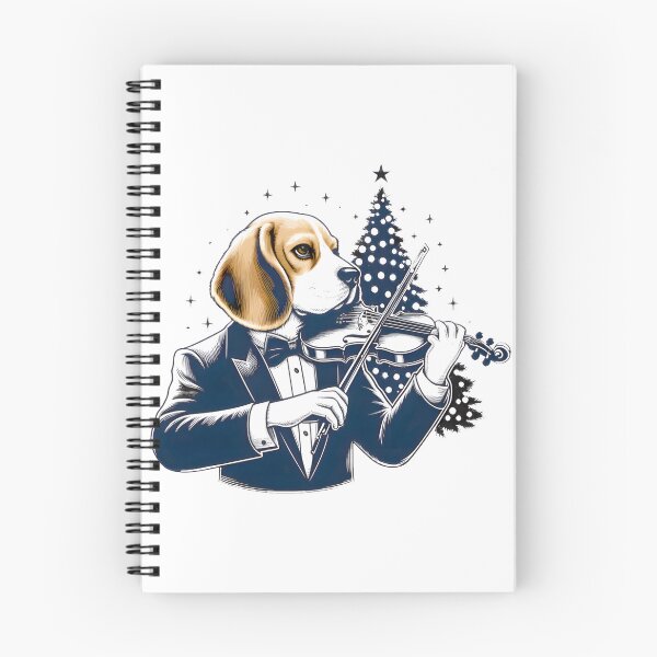 Item preview, Beagle'S Festive Violin Serenade designed and sold by SunflowerAmArt.
