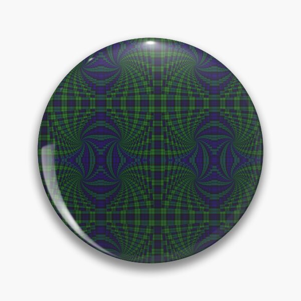 Item preview, Black Watch Tartan Droste Tunnel Fract-art-an (Pattern) designed and sold by Cathedral of Curiosity.