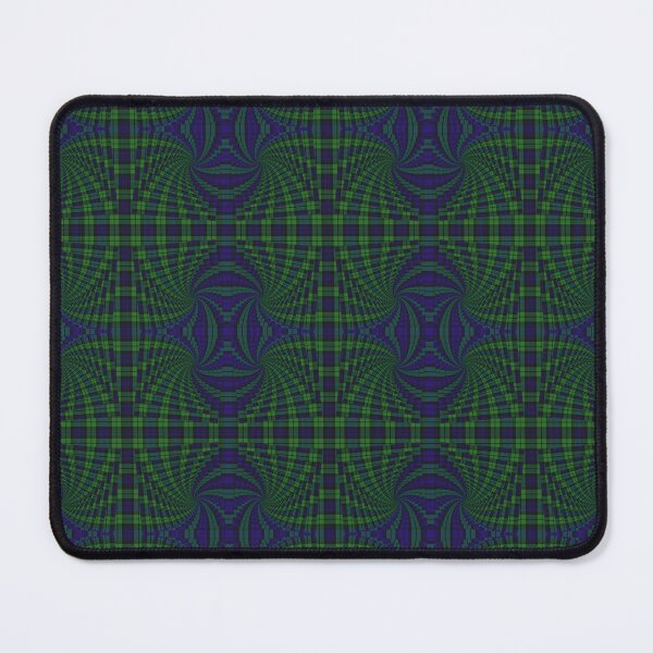 Item preview, Black Watch Tartan Droste Tunnel Fract-art-an (Pattern) designed and sold by Cathedral of Curiosity.