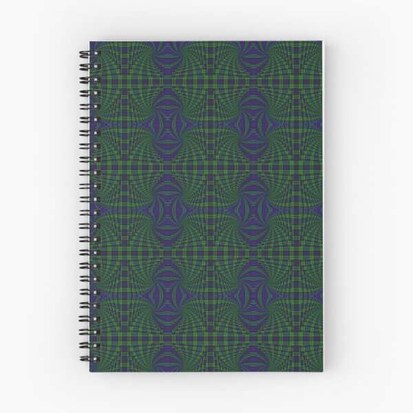 Item preview, Black Watch Tartan Droste Tunnel Fract-art-an (Pattern) designed and sold by Cathedral of Curiosity.