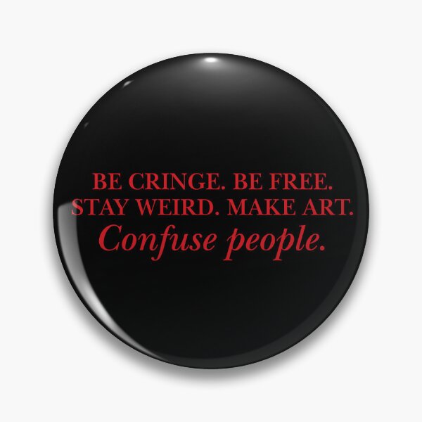 Item preview, Be Cringe Be Free Red Quote Typography designed and sold by eMKa82.