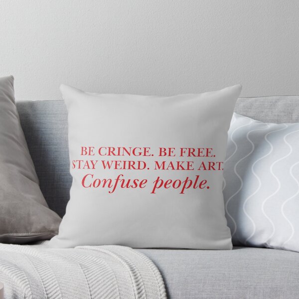 Item preview, Be Cringe Be Free Red Quote Typography designed and sold by eMKa82.