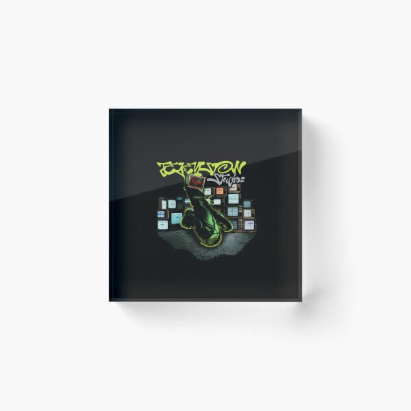 Item preview, Television Studios Fake Reality - Cyber Grunge Y2K Graffiti Art designed and sold by AlwinEckertArt.